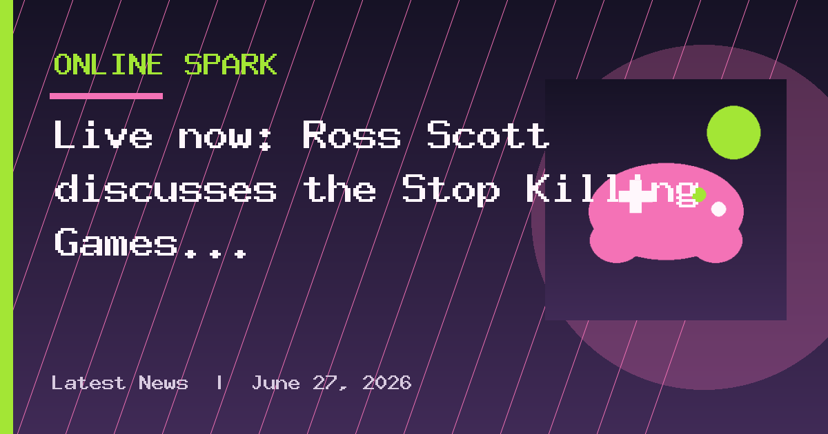 Live now: Ross Scott discusses the Stop Killing Games movement