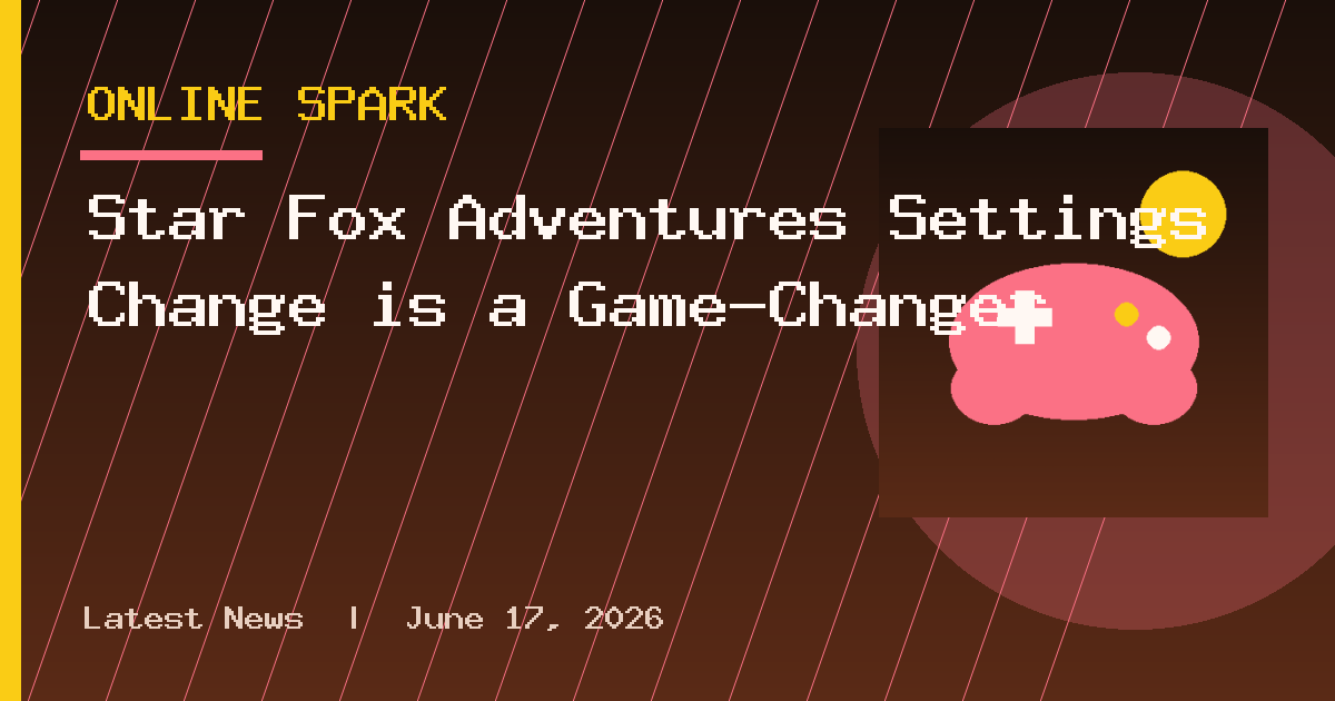 Star Fox Adventures Settings Change is a Game-Changer